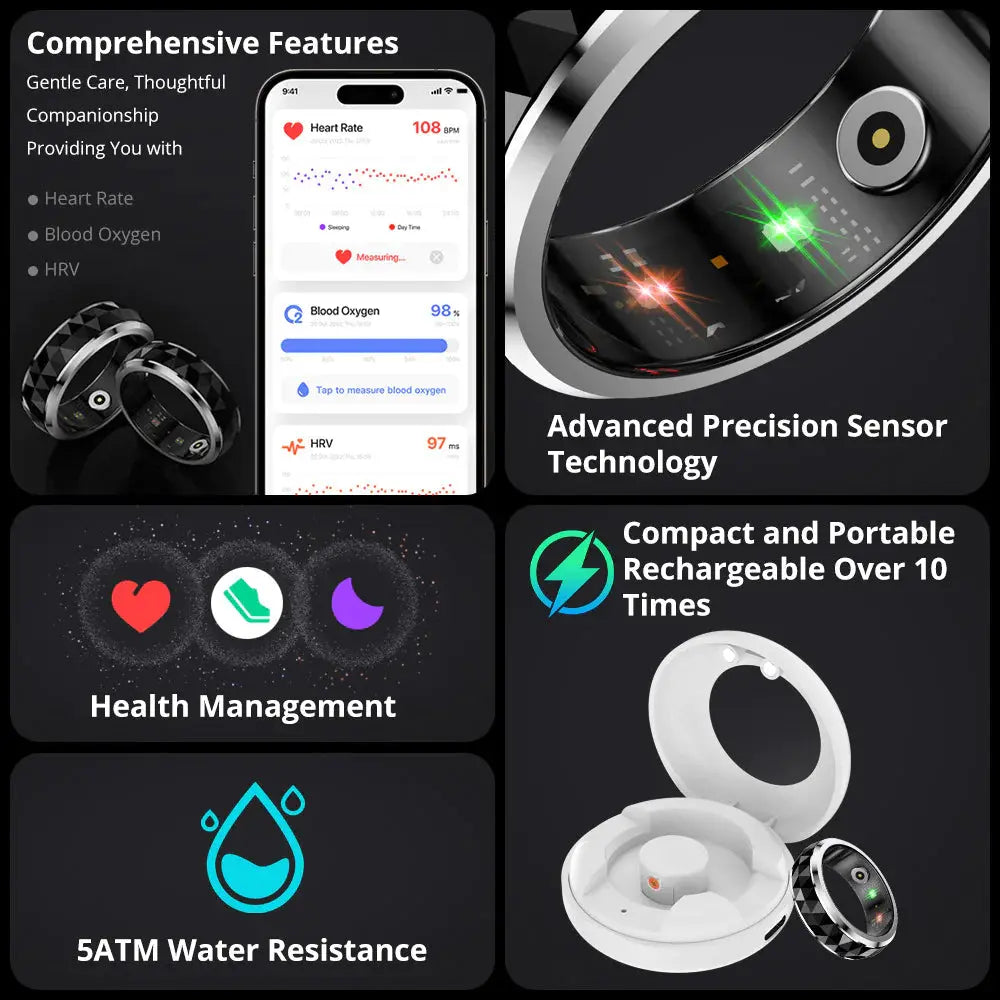 Gyro Fidget Smart Ring R11 VYLASA